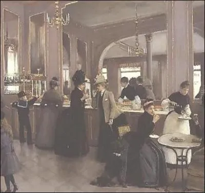 Quel peintre immortalise la clbre ptisserie Gloppe des Champs-Elyses en 1889 ?