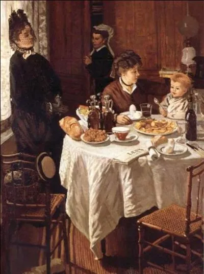 Peint en 1868  l'ge de 28 ans dans sa priode pr-impressionniste, dveloppant une palette aux couleurs chaudes et clatantes, ce  Djeuner  est l'oeuvre de...