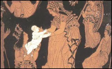 Athna la vierge guerrire demanda  Hphastos de lui fabriquer des armes. Celui-ci voulut la violer, mais la tentative choua. Cependant la terre fut fertilise. Qui en mergea ?