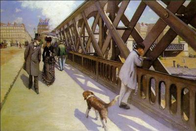 De qui est cette oeuvre,  Le pont de l'Europe , présentée lors de la troisième exposition impressionniste en 1877 ?