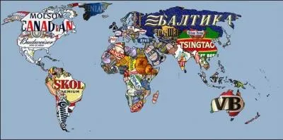 Selon cette carte, quelle est la bire du Mexique ?