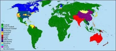Selon cette carte, quel est le sport le plus pratiqu au Canada ?