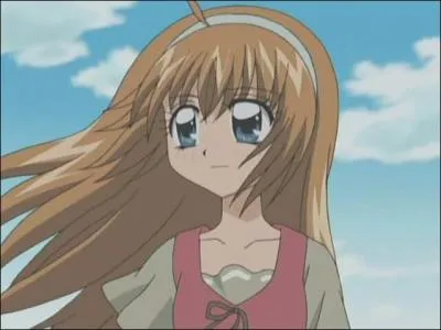 Je suis une grande rveuse, j'ai envie de rendre tout le monde heureux. Je voudrais devenir une grande artiste et me rapprocher de l'homme que j'aime. Qui suis-je et dans quel anime apparais-je ?