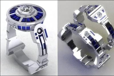 Voici de vrais bijoux, coteux et superbes, en platine et pierres prcieuses. Ils ont t crs  la demande d'un fan qui voulait demander en mariage sa fiance. Ils s'inspirent de quel personnage ?