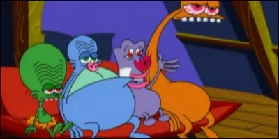 Dans quel dessin animé peut-on voir Etna, Candy, Gorgious, Stéréo et Bud atterrir sur Terre ?