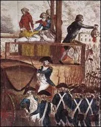 La tête du roi a été présentée au peuple sous les cris de " Vive la Nation ! Vive la République !  tandis que retentissait une salve d'artillerie. Le cadavre de Louis XVI a été transporté ensuite au cimetière de la Madeleine, puis ...