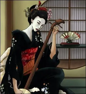 L'instrument le plus pratiqu par les geishas est le shamisen. Il a trois cordes de soie ou de nylon. Il est en bois de santal et est recouvert...