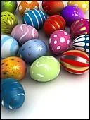 L'agneau, les oeufs (nature ou de chocolat) sont des symboles de cette fte associe  la Renaissance,  la fertilit et  la vie :