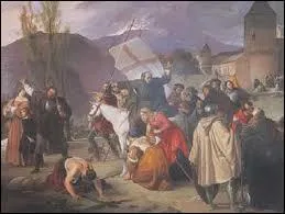 Quel tait le cri de ralliement de cette arme de pauvres gens ? Cette arme commettra de nombreux pillages et massacres en cours de route et sera anantie avant d'arriver  Jrusalem.