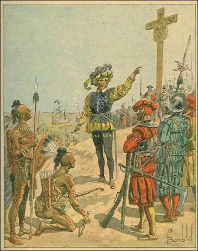 Où accosta-t-il lors de sa première expédition, en 1534, à l'embouchure du Saint-Laurent ?