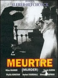  quel genre appartient le film  Meurtre  (1930) ?