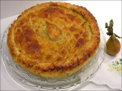 Ce feuillet est confectionn avec la poire de fise, poire  cuire du Pays de Caux. C'est :