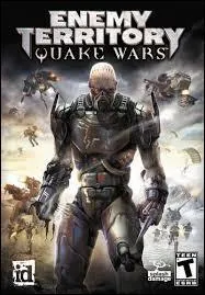 Sur la jaquette du jeu vido  Enemy territory quake wars , qu'est-ce que l'auteur essaie d'exprimer ?