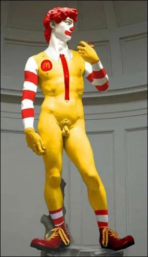 Oh horreur ! Ils ont transform le David de Michel-Ange en... .