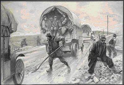 Quel nom porte le seul accs au front au long duquel l'arme franaise organise l'arrive des renforts et des armements ?