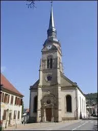 Voici l'glise de la commune Mosellane de Cocheren, situe en rgion ...