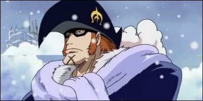 Dans "One Piece", comment s'appelle cet ancien sous-amiral de la Marine ?