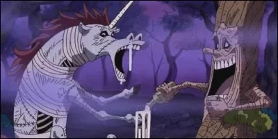 Dans "One Piece", quel est le nom de ce zombie, à l'apparence d'une licorne, que l'on rencontre sur Thriller Bark ?