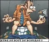 (Attendre), je suis aux toilettes !