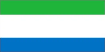 Quel pays a un drapeau composé de trois bandes horizontales, l'une verte, l'autre blanche et la dernière, bleue ?