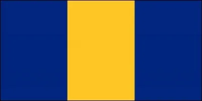 Quelle arme, symbolisant l'indépendance et l'avenir, se trouve normalement dans la partie jaune du drapeau de la Barbade ?