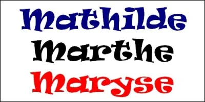 Quel pr&eacute;nom, d'origine germanique, a pour signification "forte au combat" et se f&ecirc;te le 14 mars ?