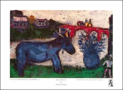 Qui a chant :   Sur les bords de l'tang bleu, il y avait un ne bleu ...