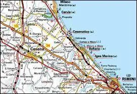 Cesenatico se trouve sur la mer 