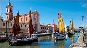 Le port de Cesenatico a t dessin par