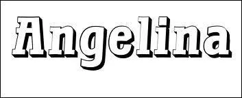 Quelle est la couleur associe au prnom Angelina ?