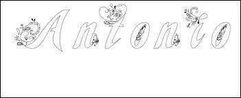 Le prnom Antonio est inspir du terme grec anthos, signifiant :