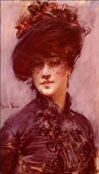 La femme au chapeau noir.