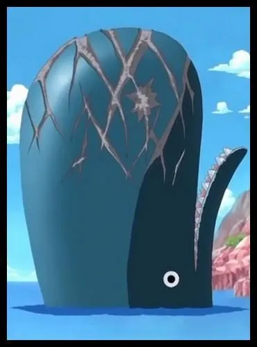 pisode 63 -  quel quipage de pirates la baleine qui se trouve  l'entre de Grand Line est-elle fortement attache, au point de s'en rendre malade ?