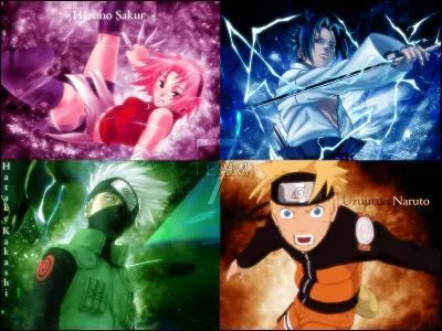 Quel est le numéro de l'équipe de Kakashi, Naruto, Sasuke et Sakura ?