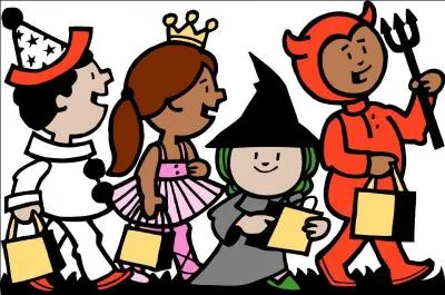Que disent les enfants qui frappent aux portes  Halloween pour avoir des bonbons ?