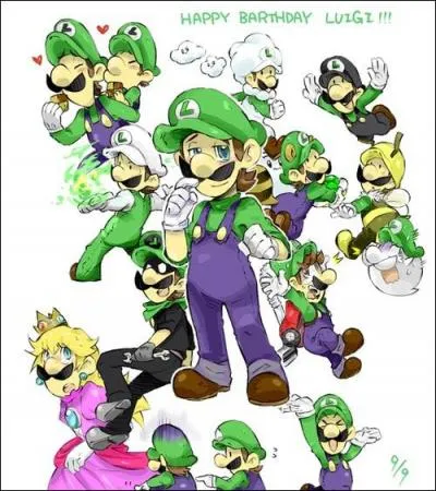 Quand Luigi allume la tlvision, apparat-il ?