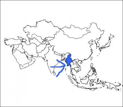 Lequel de ces pays correspond  celui qui est colori ?