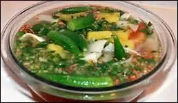 De quoi se compose le plat vietnamien appel Canh Chua Ca ?