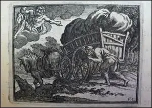 Ce proverbe moraliste est connu, mais de quelle fable est-il ?  Aide-toi, le ciel t'aidera.  