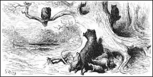 Et celle-l, de quelle fable est-elle ?  Des malheurs qui sont sortis de la bote de Pandore, celui qu' meilleur droit tout l'Univers abhorre, c'est la fourbe,  mon avis.  