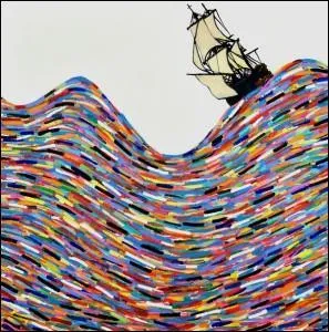 Quelle faon amusante d'inscrire le voilier dans la ralit mouvemente des ocans ! Le peintre est Joshua Petker, qui est... ?