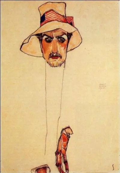 Portrait d'un homme avec un chapeau.