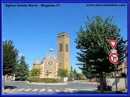 Voici l'glise Sainte-Marie de la commune champardennaise de Magenta. Elle se situe dans le dpartement ...