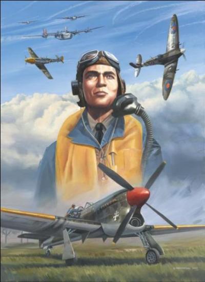 Il vous faut trouver celui que le général de Gaulle appela « le 1er chasseur de France » ! C'est l'as des as français avec 33 victoires aériennes homologuées. Après-guerre, il fut également ingénieur et homme politique. Qui est-il ?