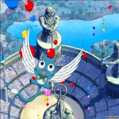 Est-ce que Happy fait partie d'une quipe, dans les grands jeux magiques ?