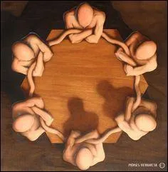 C'est un tableau graphique  l'trange atmosphre que celui-ci, dont l'auteur ne m'est pas connu. Il semble reprendre une scne survenant  la fin d'un film. Lequel ?