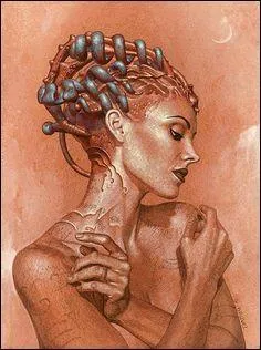 Sur cette peinture, le personnage a l'air bien plus doux et aimable que son homologue de cinma, qui est terrible et guerrire et sans plus une once, ou presque, d'humanit. A quel personnage fait penser ce portrait ?