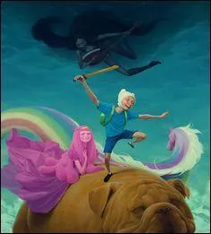 Jeremy Enecio a peint cette oeuvre, laquelle, en dpit du chien, semble tre une image du film... ?