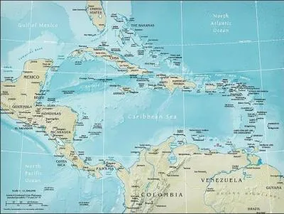 Le Nicaragua se trouve entre 2 pays. Lesquels ?