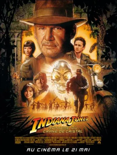 Quels deux  autres  font partie de l'aventure d'Indiana Jones et le Royaume du crne de cristal  ?